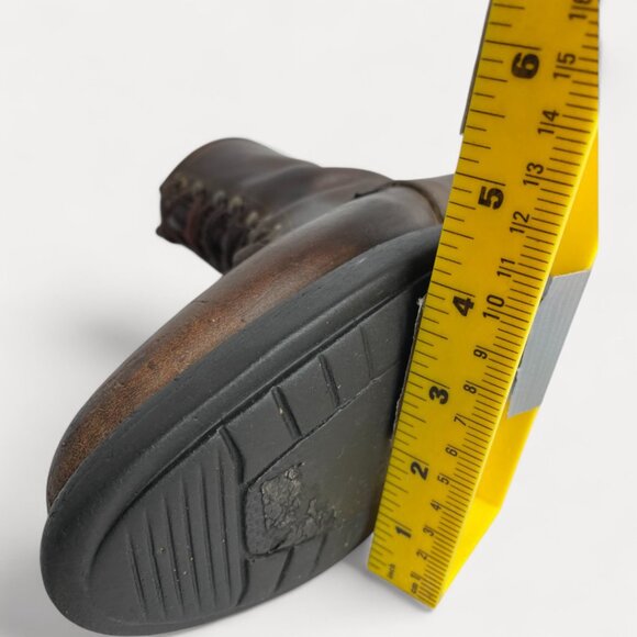 Justin Boots Leather Kiltie Roper Work Biker Western Cowboy Combat Men's 8 D - Picture 11 of 16